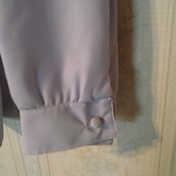 DC COLLECTIONS SILKY LAVENDER LONG SLEEVE BLOUSE - Picture 6 of 7